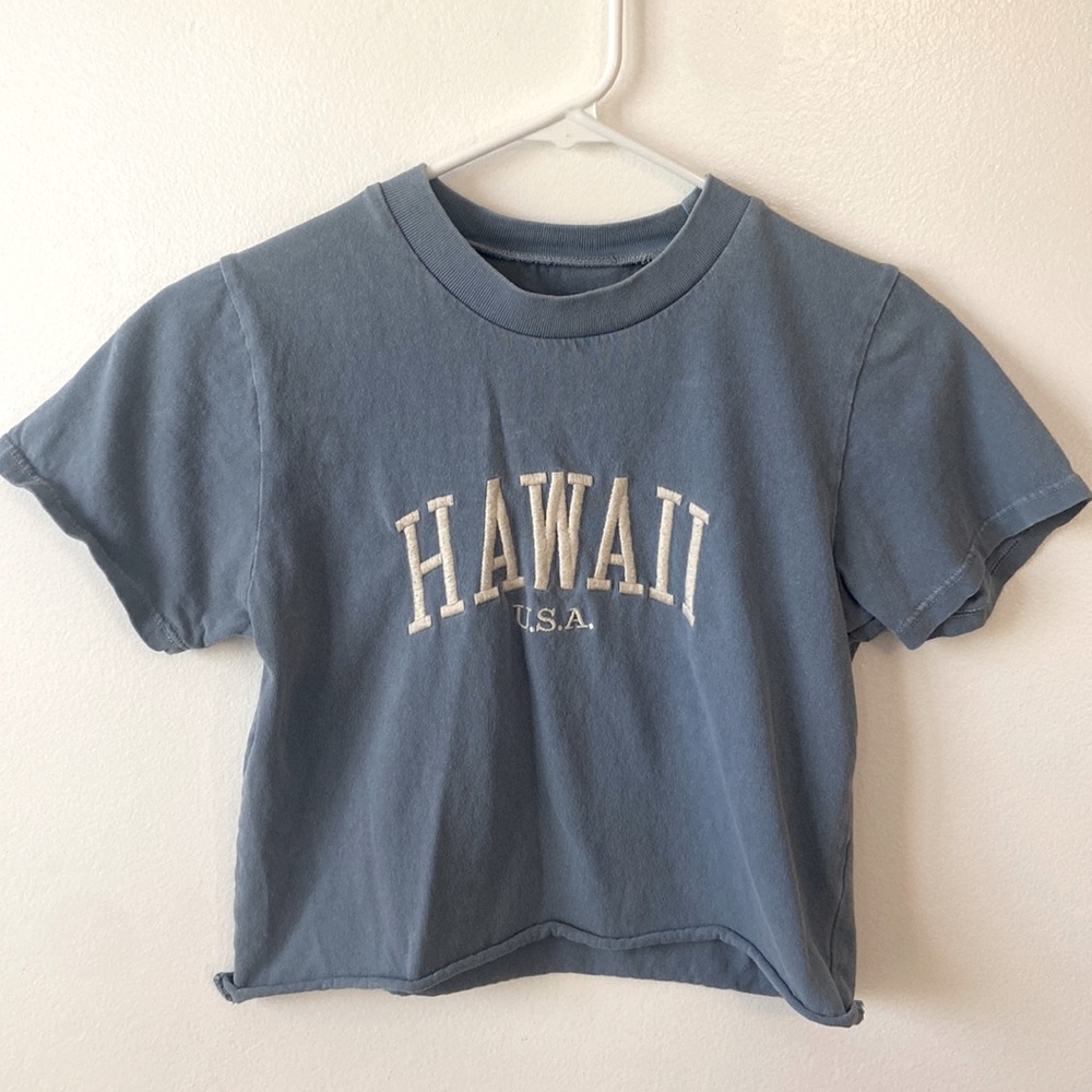 Brandy Melville Hawaii Cropped Tee